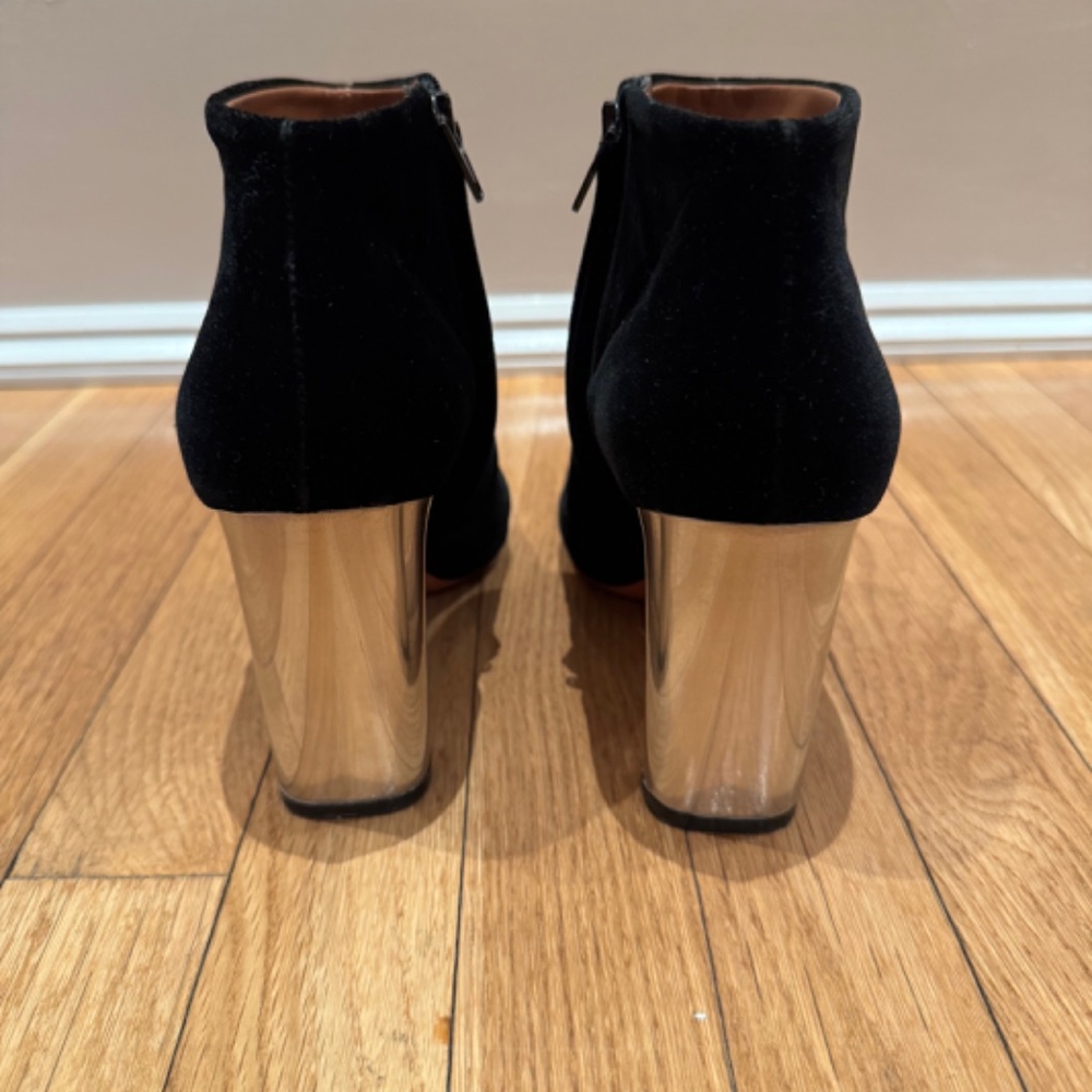 CELINE - Black Velvet BAM BAM Ankle Boots - Iconic Phoebe Philo - Size 38 - Picture 4 of 9